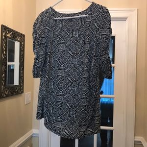 Alfani top with gathered sleeves